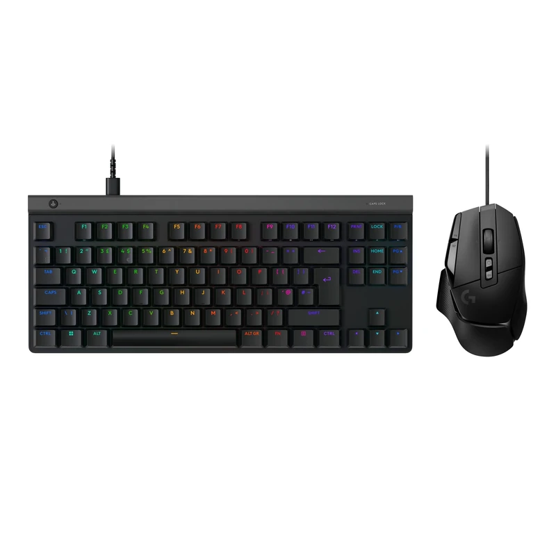 Logitech G G502 X Wired Gaming Mouse - LIGHTFORCE Hybrid Optical-mechanical Primary Switches, HERO 25K Gaming Sensor, Compatible With PC - MacOS/Windows G515 TKL Corded Keyboard - Black