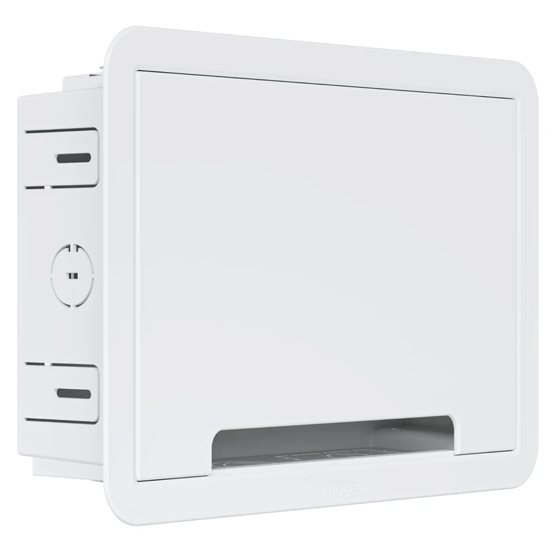 ECHOGEAR 9" in-Wall TV Media Box - Recessed TV Outlet & Network Enclosure - Perfect for Roku, Apple TV, Fire TV Stick, and Samsung One Connect - WiFi Friendly Complete in-Wall Cable Management Kit - Image 1