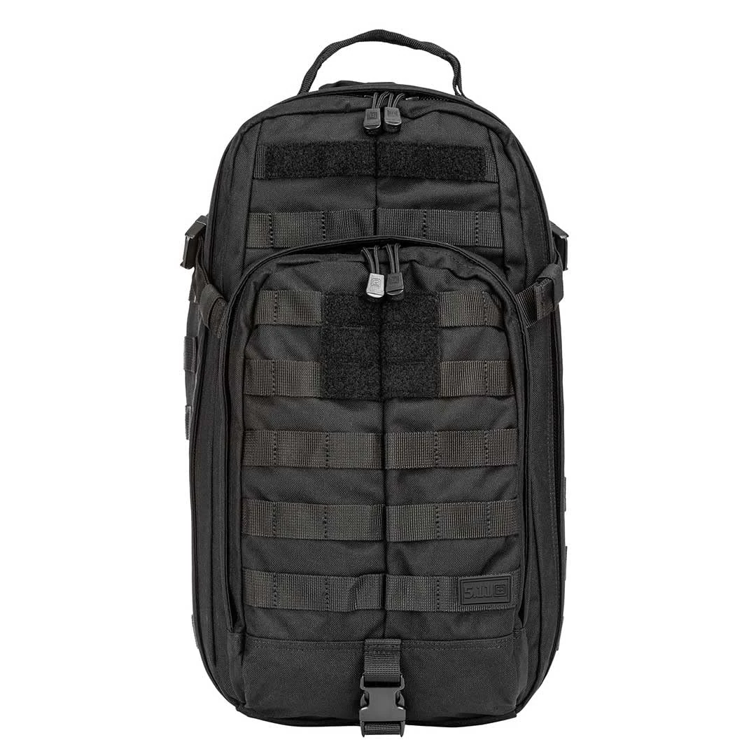 5.11 Tactical Unisex Rush 100 Backpack, 60L Storage Capacity, Convertible, Style 56555ABR, Small/Medium, Black (ABR)