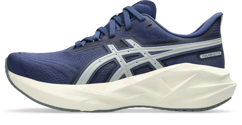 ASICS Women's NOVABLAST 5 Running Shoes, Indigo Blue/Seal Grey, 4.5 UK