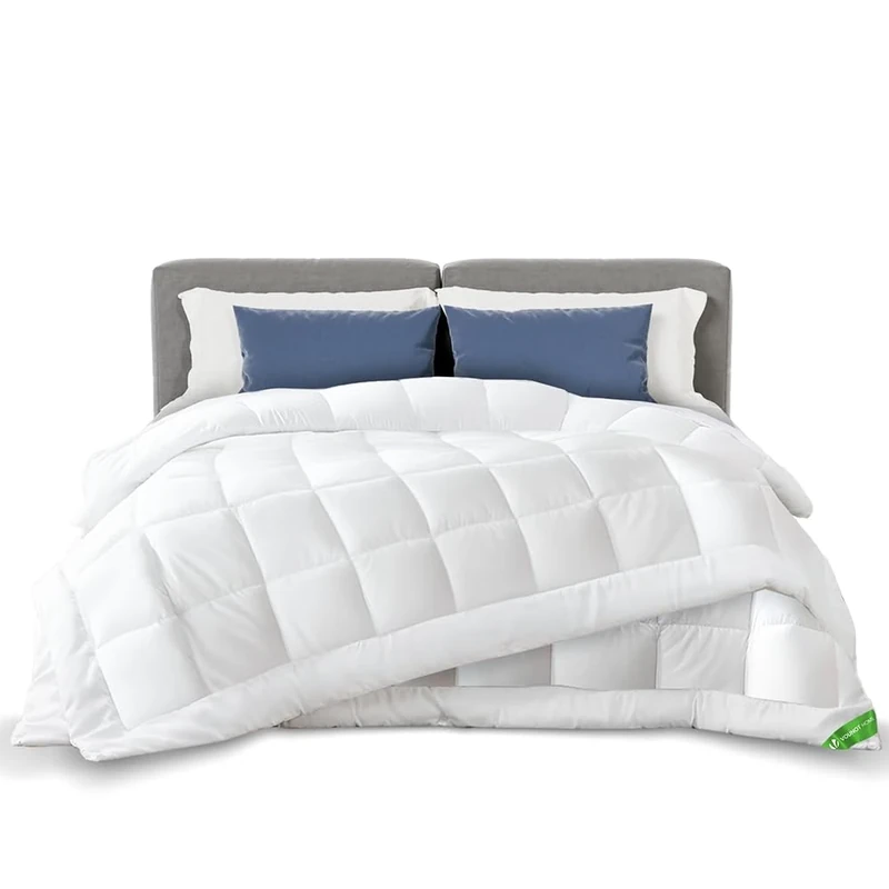 VOUNOT All-season 13.5 Tog King Duvet 3 in 1(4.5 +9) Soft Touch and Comfortable Quilt Duvet Ideal for Winter with Fluffy Filling, Breathable Microfiber Duvet Certified Oeko-Tex, 240x220 cm White