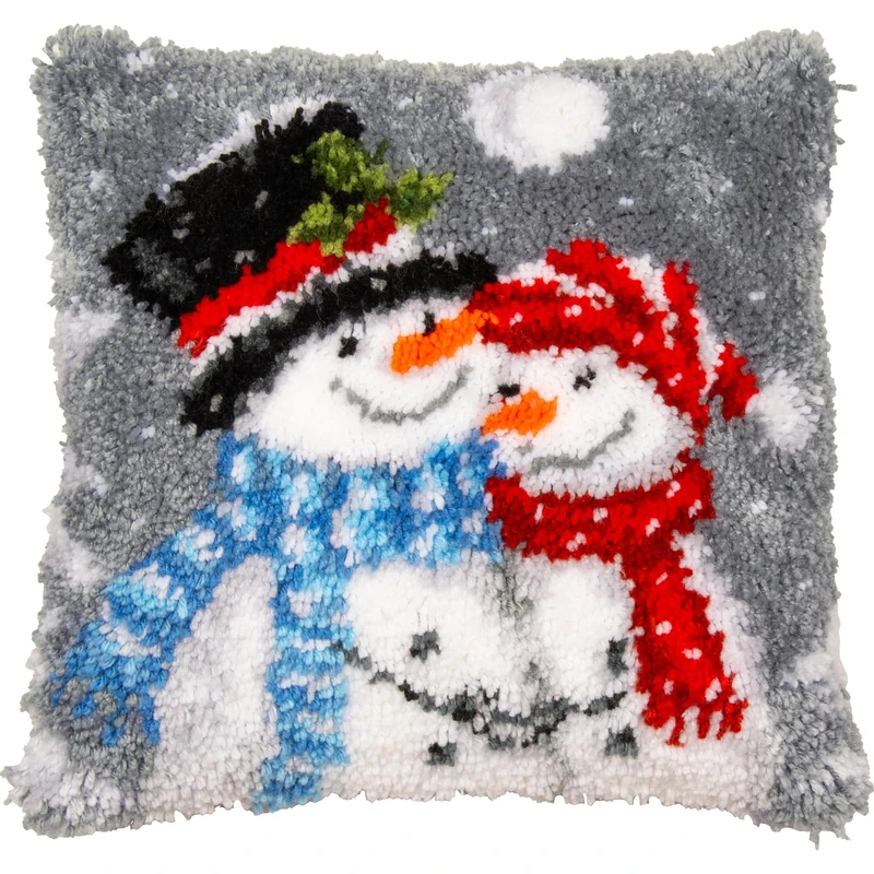 Vervaco Bonhommes de Neige kit Coussin au Point noué