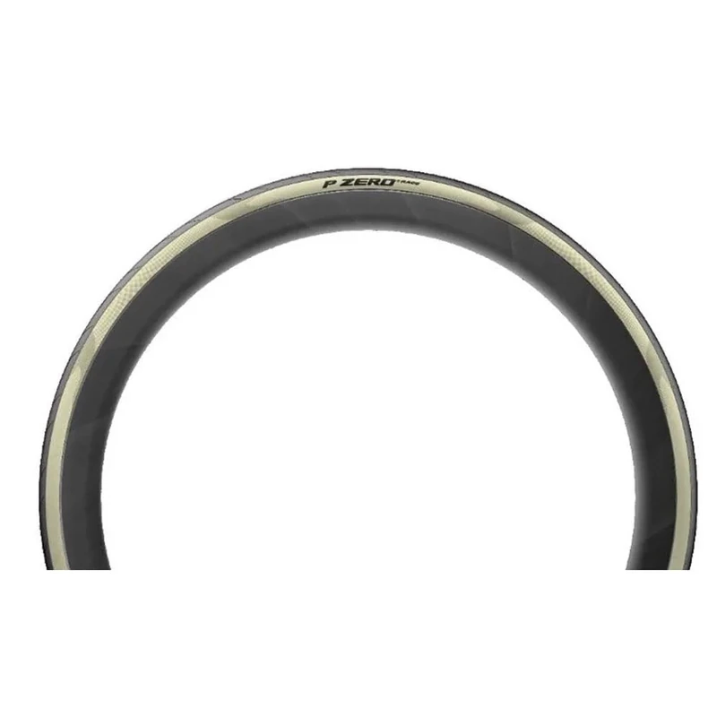 Pirelli P-Zero Race Folding Road Bike Tyre, Tubeless Ready TLR, 700 x 30c, Retro Cream