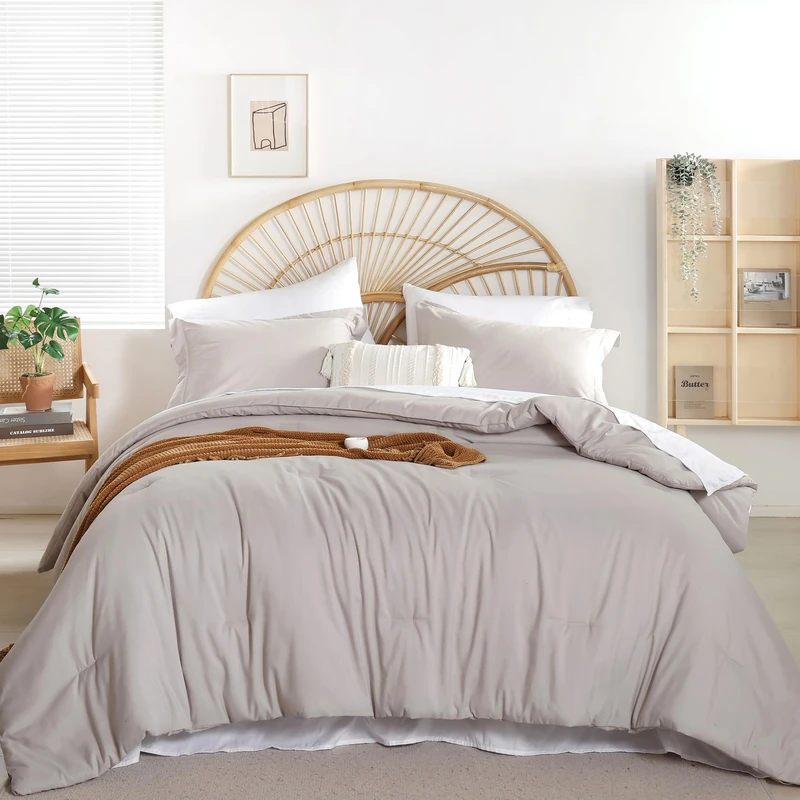 weigelia King Comforter Set with Sheets - 7 Pieces Bed in a Bag King