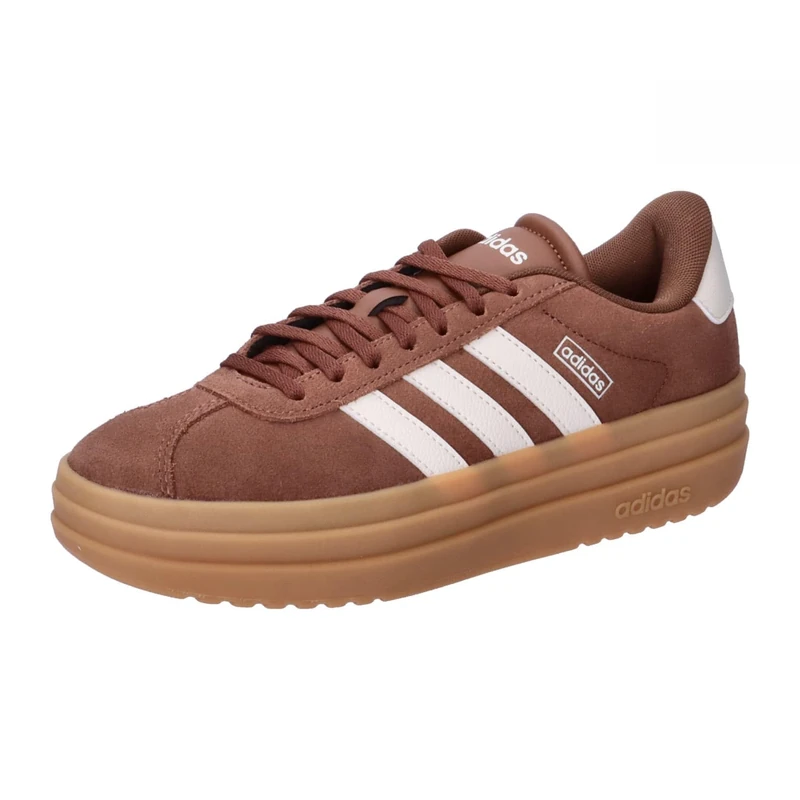 adidas Women's Vl Court Bold Shoes, preloved Brown/Chalk White/Wonder Beige, 8 UK