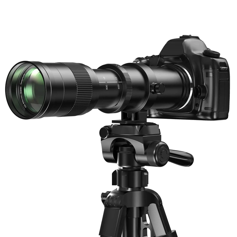 (Upgrade) EF/EF-S 420-800mm F8.3 Telephoto Zoom Lens - Manual DSLR Cameras Lenses for Canon EOS Rebel T8i/T7i/T7/T6s/T6i/T6/T5i/T5/T4i/T3i/T3/T2i/T1i/250D/750D/760D/1200D/1300D/2000D/4000D/6D/5D