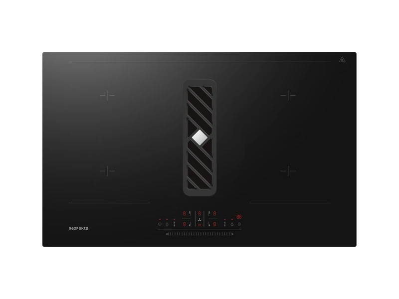 Respekta Calima KMCH7800I-45 Induction Cooker with Extractor Hood, Partially Guided Convection, 9 Levels, Bridzone & Booster Function, Child Protection, 83 cm - Image 1