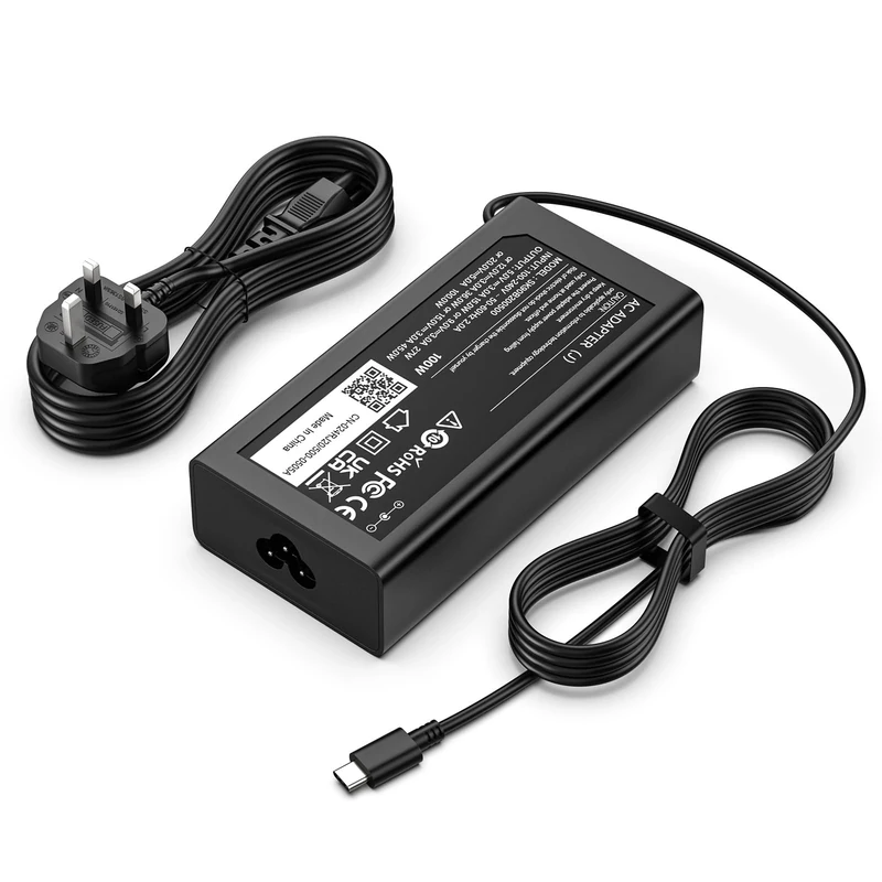 Jippofu 100W USB C Laptop Charger Compatible with Dell Latitude/XPS Lenovo ThinkPad HP Spectre X360 Asus Rog MacBook Pro/Air iPad Pro AC Power Adapter for Most of USB Tpye-C Laptop Tablet