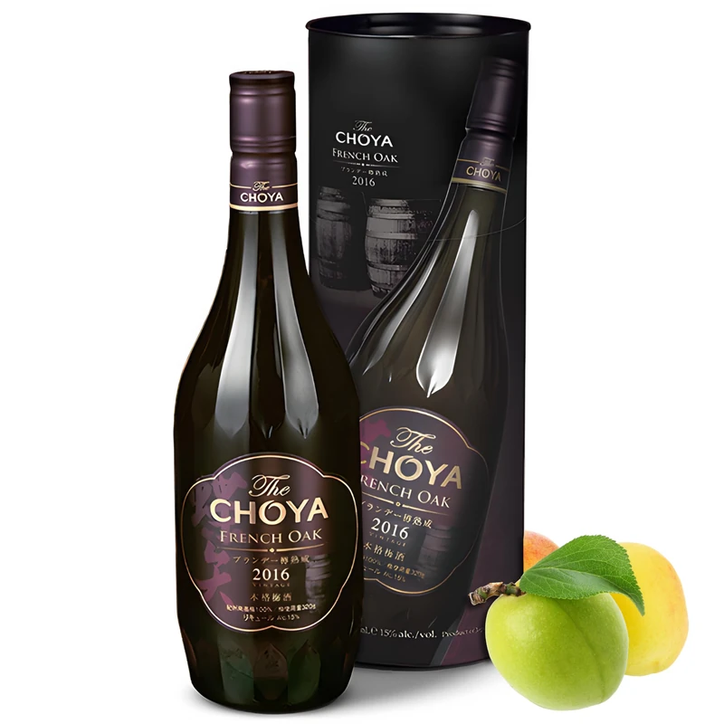 CHOYA French Oak 2016 Umeshu - Aged 5 Years - 700ml Single Bottle, 15% ABV - Authentic Japanese Drink - Fruity, Bitter & Refreshing - Aged in Oak Barrels