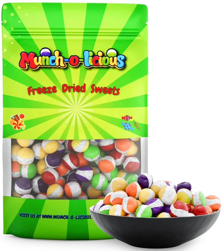 Munch-o-licious Freeze Dried Candy 450g - Fun Vegan Halal Sweet Treat - Perfect TikTok Gift - Halal American Sweets - Freeze Dried Sweets UK - Ideal Christmas Candy Delight