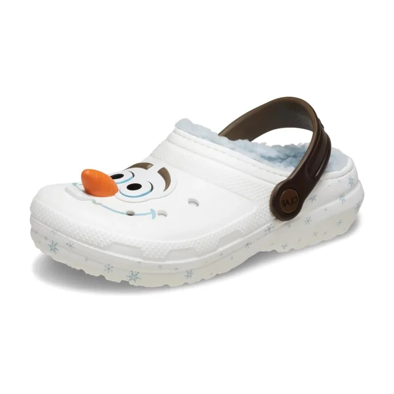 Crocs Unisex Child Clog, Frozen Olaf Lined Classic Clog K, Multi, 4 UK Child