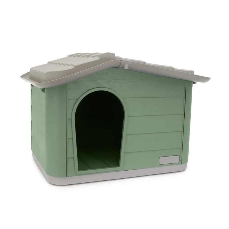 Rosewood Outdoor Cat, Dog and Rabbit House, Pet Kennel and Shelter - Sage Green