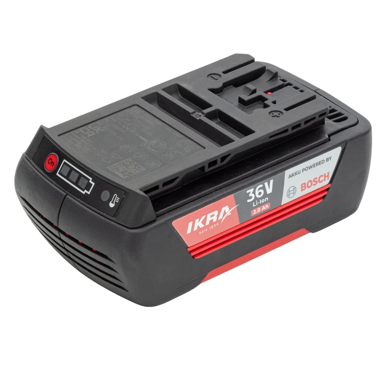 IKRA Bosch 36 V 2.0 Ah Li-Ion Battery Replacement Battery Type LI 28, Powered by Bosch, Made in Europe, Compatible with all Bosch 36 V Devices