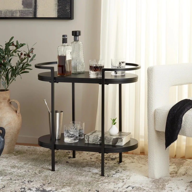 Safavieh Glam 2 Tier Bar Cart