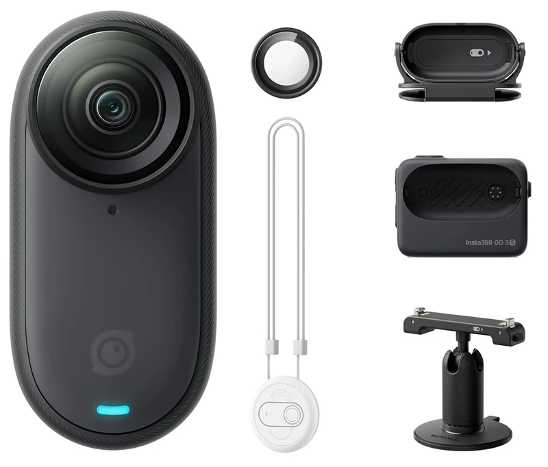 Insta360 Go 3s Standard Edition Midnight Black 128gb Action Camera One Size