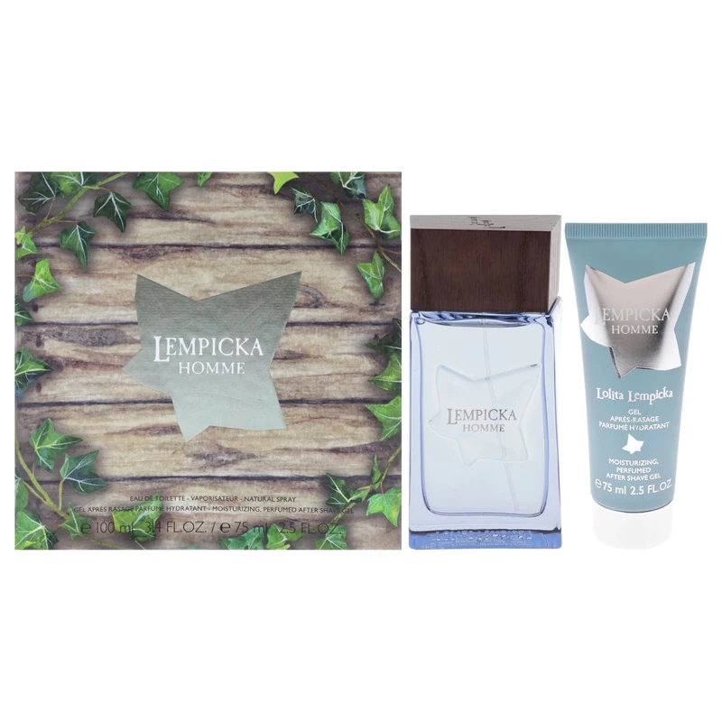 Lempicka Homme Set by Lolita Lempicka for Men - 2 Pc Gift Set 3.4 oz EDT Spray, 2.5 oz After Shave Gel
