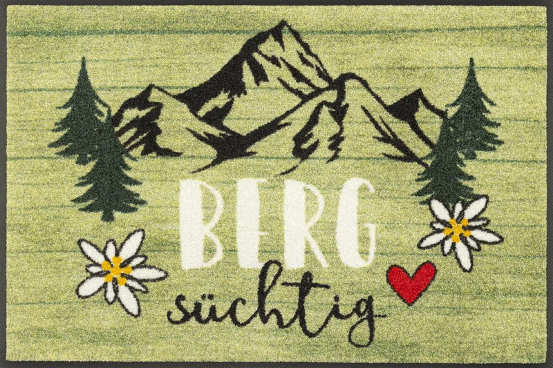 Wash+Dry Door Mat Mountain Addicting 50 x 75 cm Indoor and Outdoor Washable Colourful