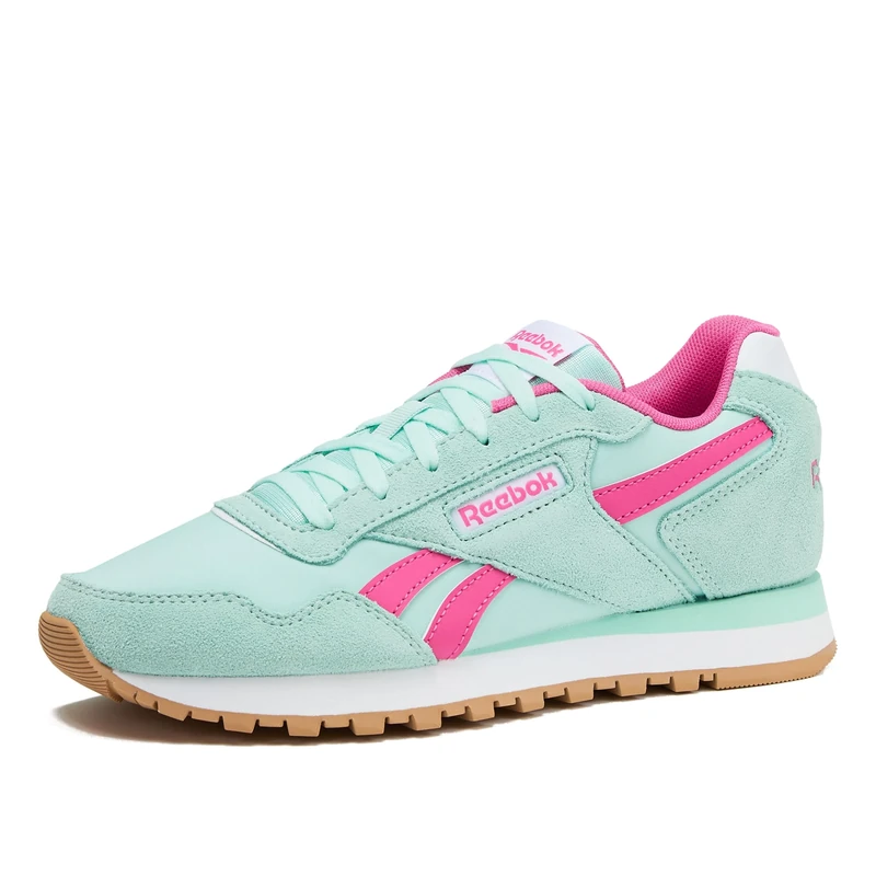 Reebok Glide Sneakers for Women, Glitch Aqua/True Pink/White, 4.5 UK
