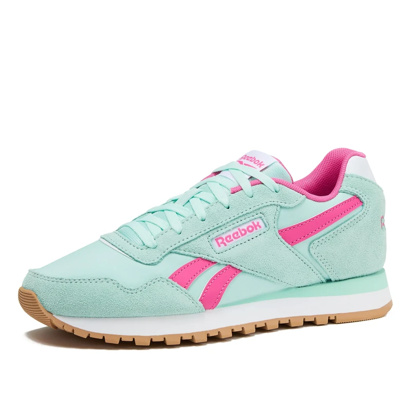 Reebok Glide Sneakers for Women, Glitch Aqua/True Pink/White, 5.5 UK