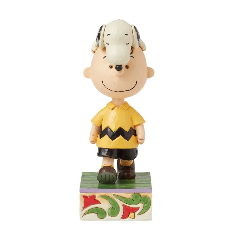 Peanuts by Jim Shore Snoopy On Charlie Brown's Head Figurine