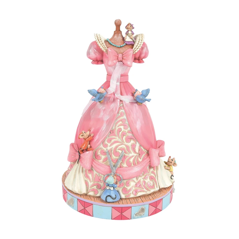 Disney Traditions Cinderella Pink Dress Musical Figurine