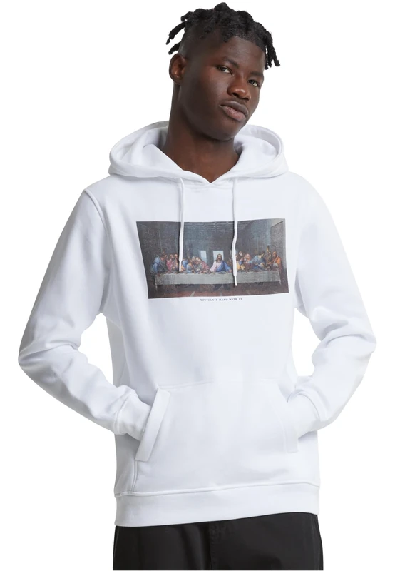Mister Tee Can't Hang with Us Men's Hoody, Regular Fit, S, White, S