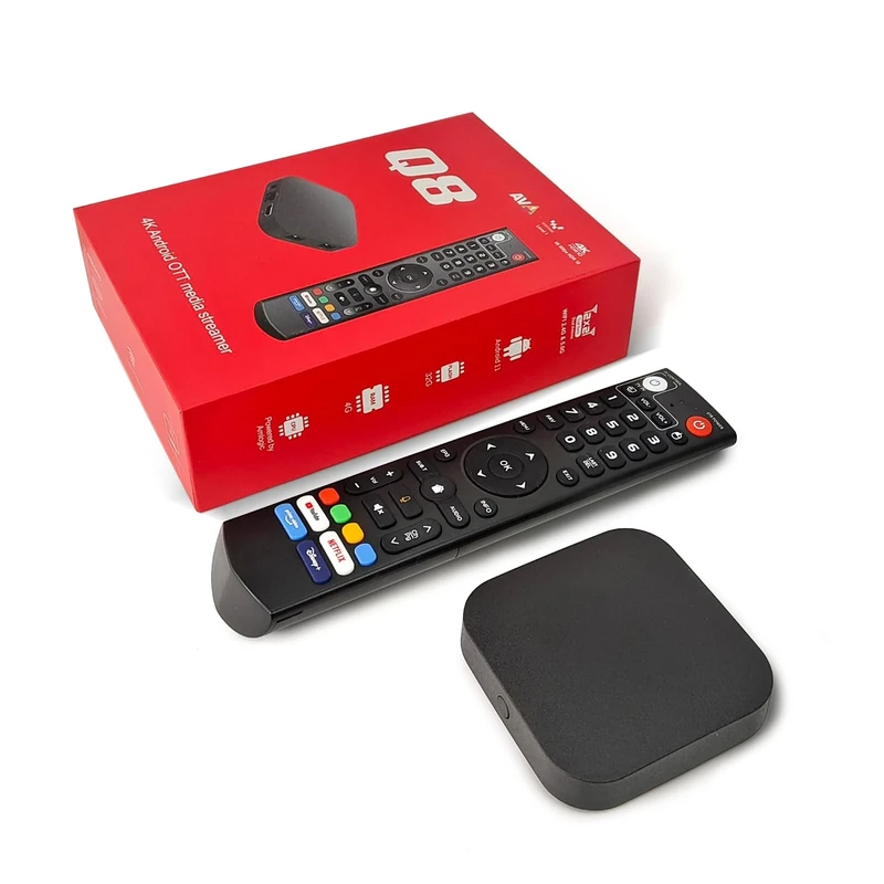 BOXPUT Q8 Android TV Box, 4GB RAM 32GB ROM, Dual WiFi, BT5.0 Quad Core Unterstützt 4K Ultra HD mit HDR Amlogic S905Y4 TV Box