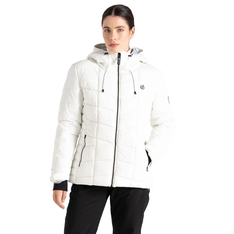 Dare 2b Womens/Ladies Blindside Ski Jacket (12 UK) (Blanc De Blanc)