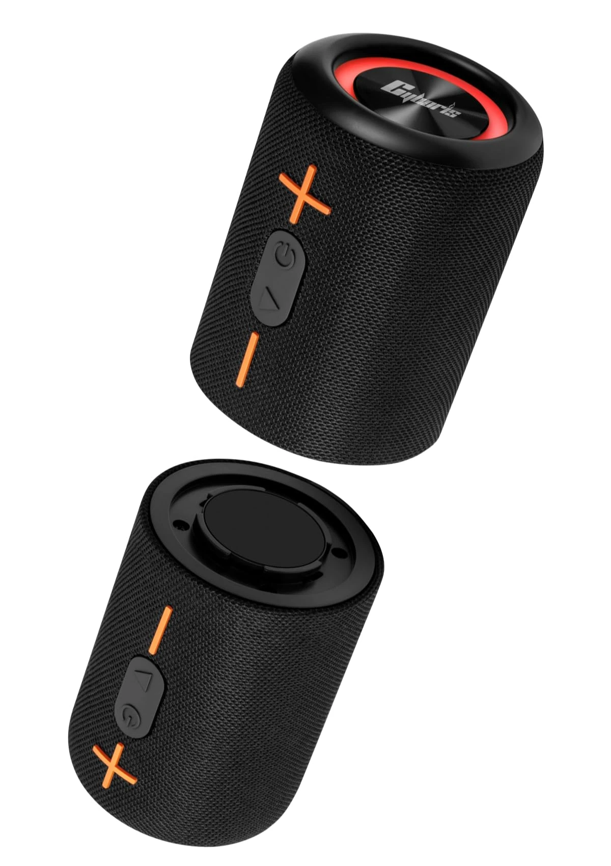 CYBORIS 2 in 1 Portable Splittable Bluetooth Speaker, Waterproof Split Wireless Speaker Bluetooth V5.3 with 20W Loud Stereo Sound, 24H Playtime, True Wireless Pairing for Home, Outdoor or Travel