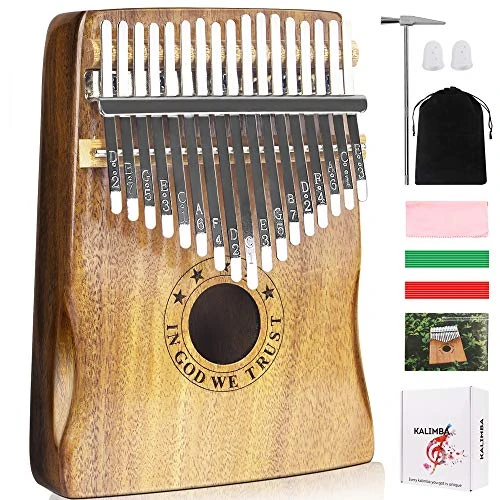 Newlam Kalimba Thumb Piano 17 Keys, Portable Marimbas Finger Piano Gifts for Kids and Adults Beginners