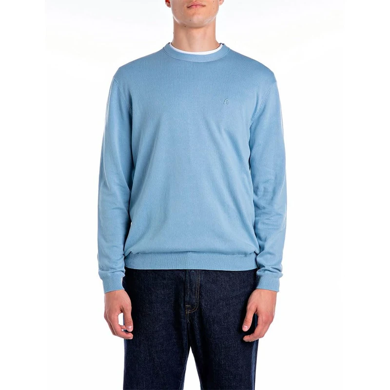 Replay Men's Jumper, 388 Steel Blue, M