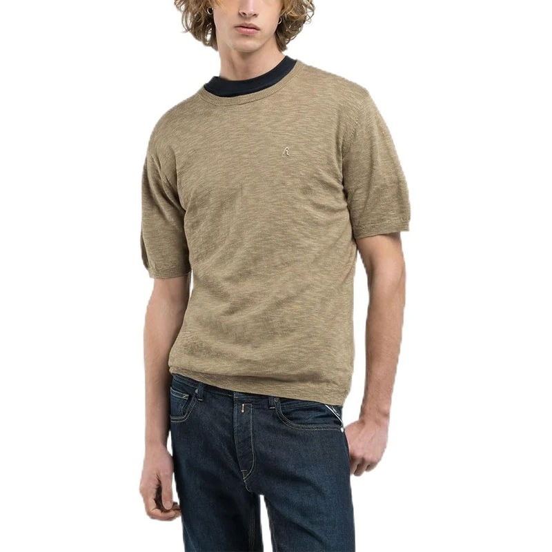 Replay Men's Jumper, 875 Military Khaki, XS