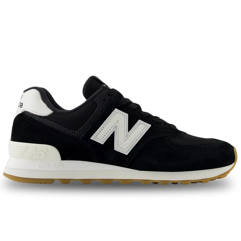 New Balance Men's 574 Sneaker, Black (001), 10.5 UK