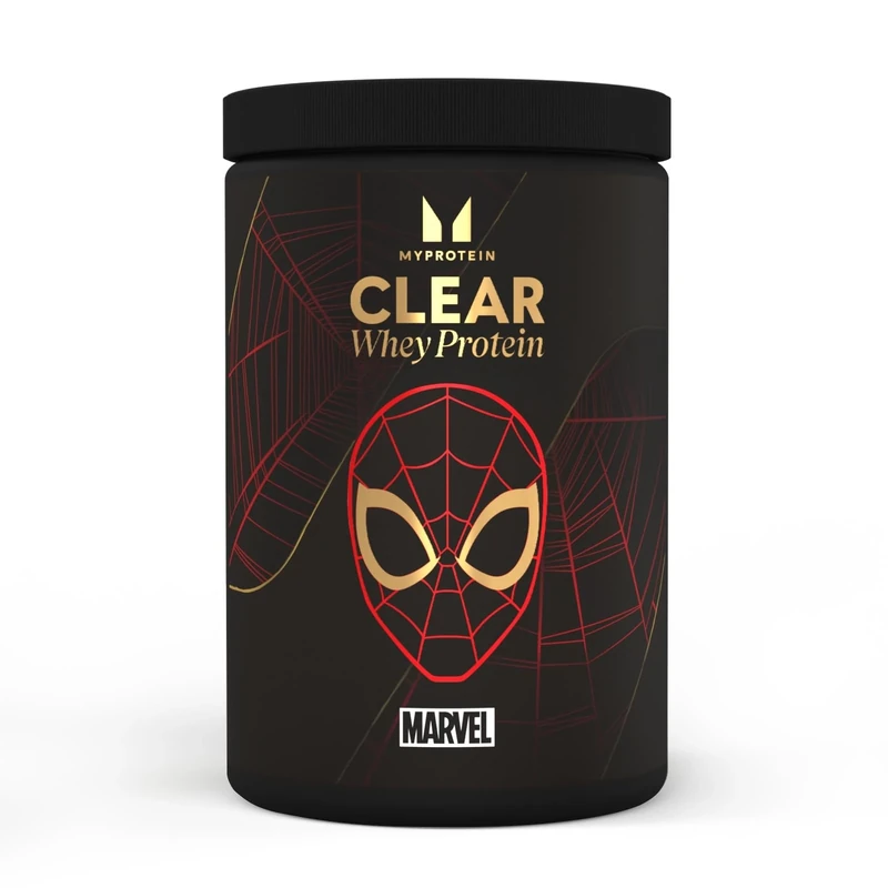 Myprotein Clear Whey Isolate Protein Powder | Marvel Spiderman - 20 Servings | 20g Protein | Fruity Protein Juice Drink with Low Sugar | Refreshing Low-Calorie Protein Water Alternative