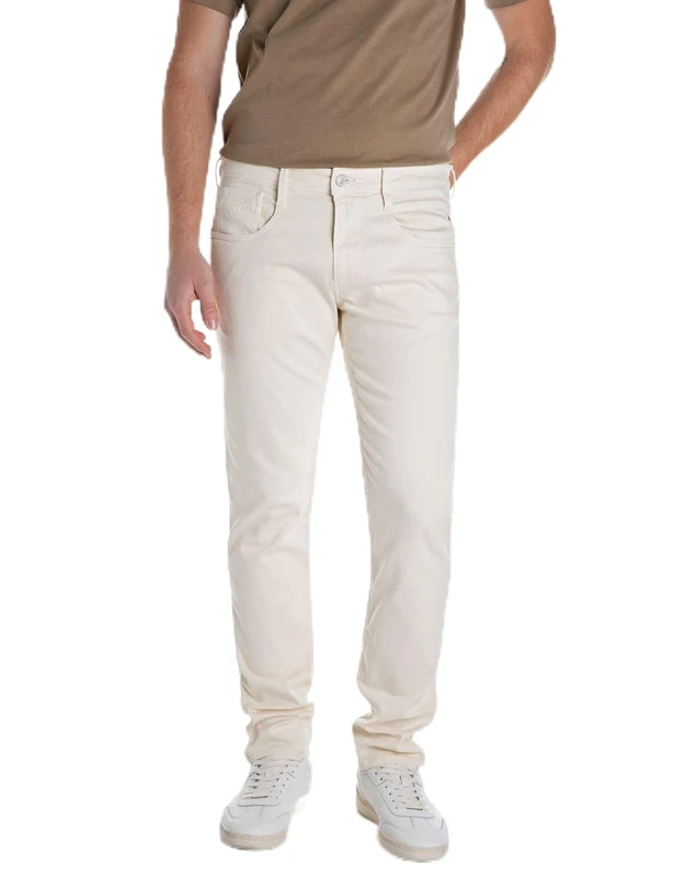 Replay Men's Anbass Jeans, 300 Ivory, 30 W/30 L