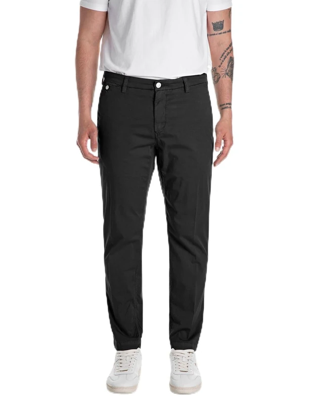 Replay Men's Benni X-lite Plus Jeans, 098 Black, 27 W/30 L
