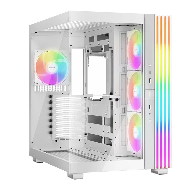 be quiet! Light Base 600 LX White PC Case, Fully Windowed Front and Side