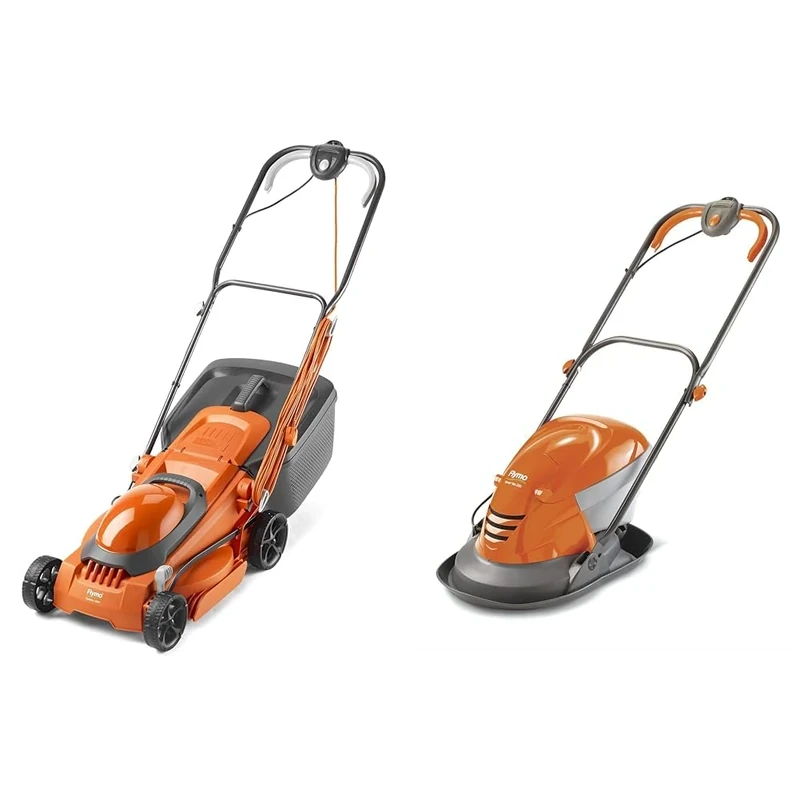 Flymo EasiMow 380R Electric Rotary Lawn Mower - 38 cm Cutting Width, 45 Litre Grass Box, Close & Hover Vac 250 Electric Hover Collect Lawn Mower - 1400W, 25cm Cutting Width, 15L Grass Box