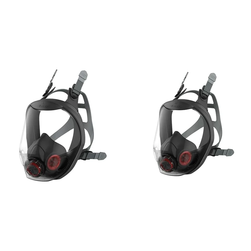 JSP Force 10 Large Full Facemask Respirator only compatible Press to Check Filters (available separately) (BPB003-204-000) Black & Force10 Typhoon Full Facemaskmedium (BPB003-004-000)