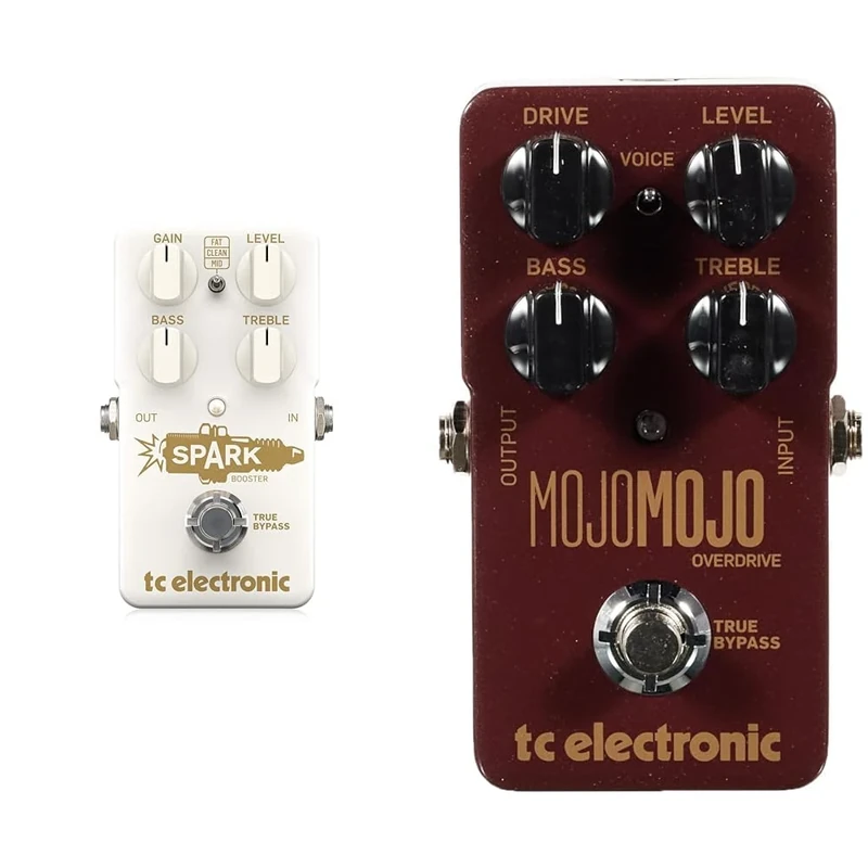 TC Electronic SPARK BOOSTER Awesome Booster Pedal with Gain Control and Active EQ & MOJOMOJO OVERDRIVE Exceptional Overdrive Pedal with Extra Headroom, Precise Controls and a Voicing Switch