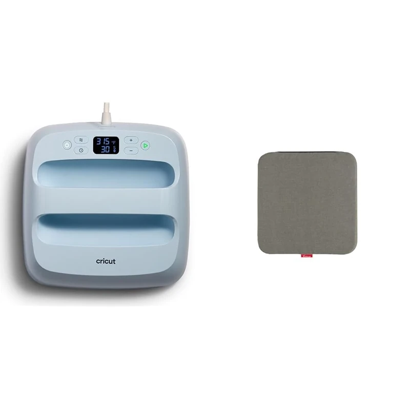 Cricut EasyPress 3 | 30 cm x 25 cm (12" x 10") Heat Plate for Sweatshirts, Blankets, Banners & EasyPress Mat, 30.5 cm x 30.5 cm (12" x 12"), Grey, 30.5cm x 30.5cm