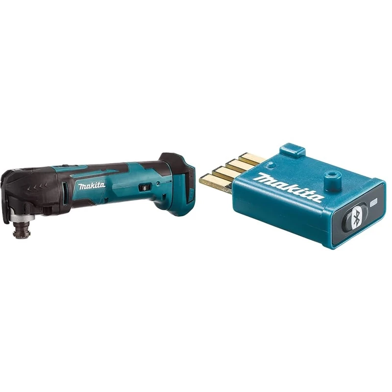 Makita DTM51Z Multi-Tool, 18 V,Blue & 198900-7 Wireless AWS Chip