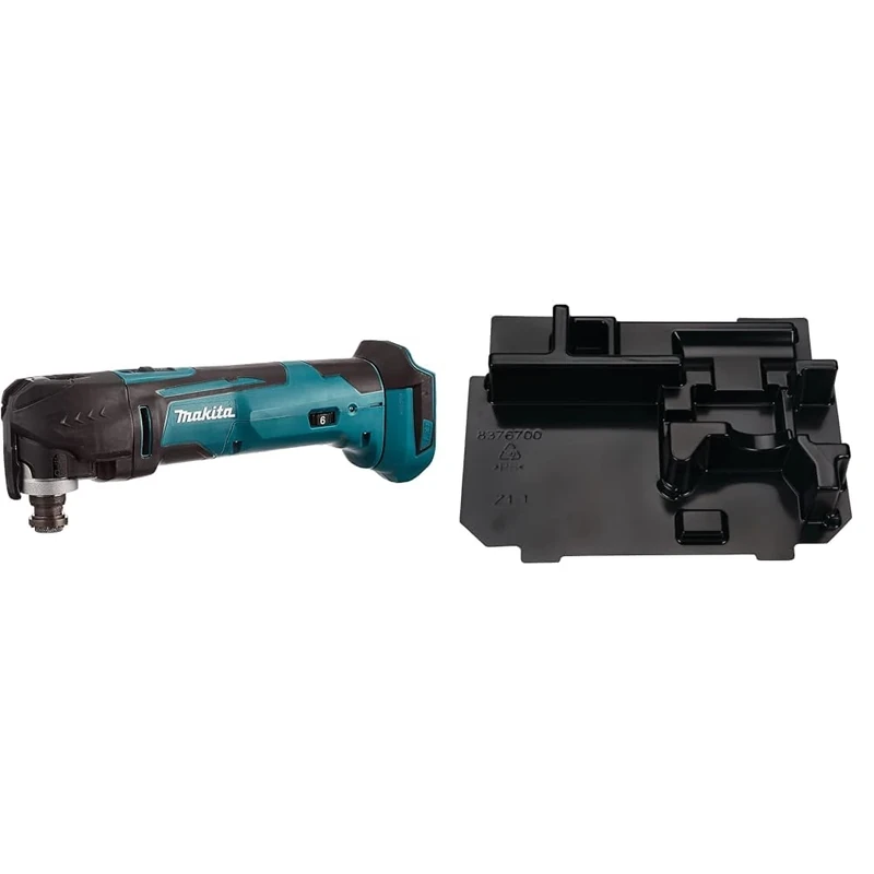 Makita DTM51Z Multi-Tool, 18 V,Blue & 837670-0 Makpac Moulded Inlay