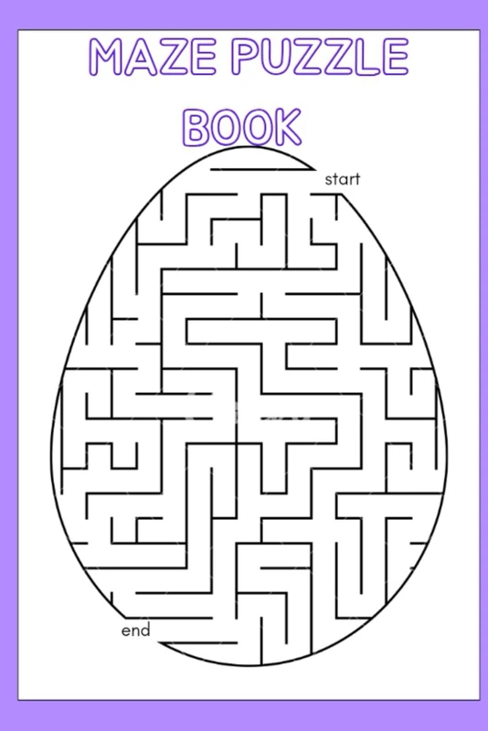 Maze Puzzle Book: Fun and Challenging Mazes for Kids!
