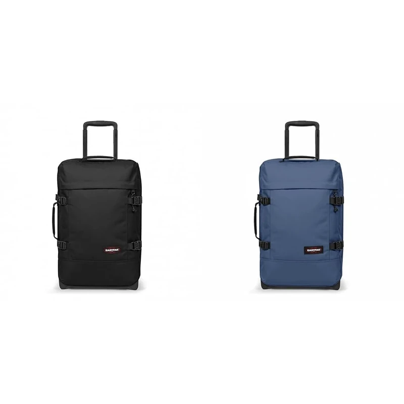 EASTPAK TRANVERZ S Suitcase, 51 x 32.5 x 23 cm, 42 L - Black (Black) & TRANVERZ S Suitcase, 51 x 32.5 x 23 cm, 42 L - Powder Pilot (Blue)