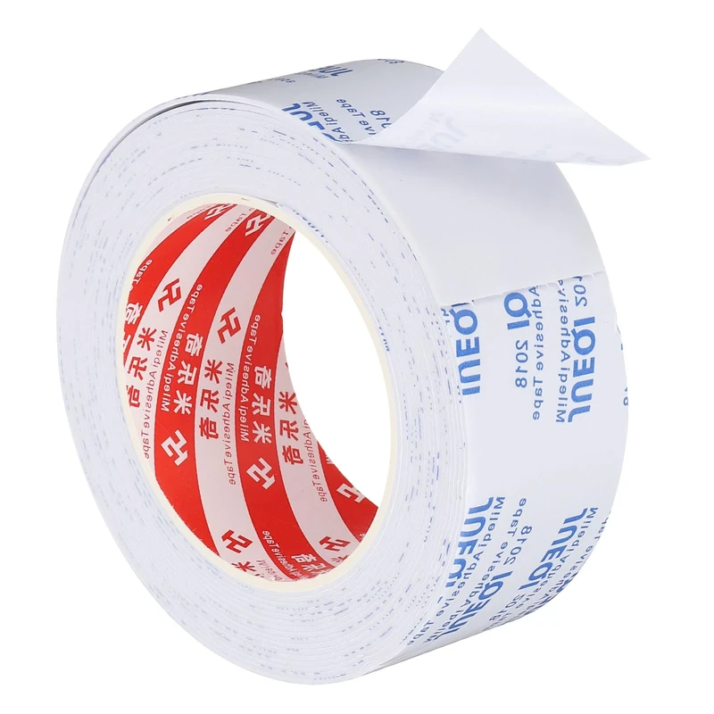 PATIKIL 5m/16.4ft Sealing Foam Tape, 45mm Wide 1mm Thick Single Sided Weather Stripping Door Furniture Seal Strip for Window Pipes Insulation, White