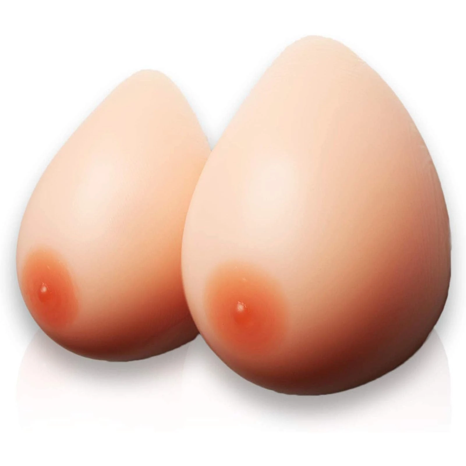 OSEMISS Nude,5000g/Pair(K Cup), Self Adhesive Silicone Breast Forms | Prosthetic Breast for Transgender, Mastectomy, Crossdressers | 300-6000g/pair AAA-KK Cup | Fake Boobs, Fake Breasts