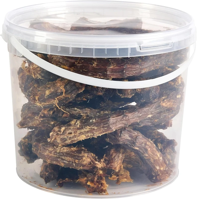 Premium Duck Necks Dog Treats, 5L Tub
