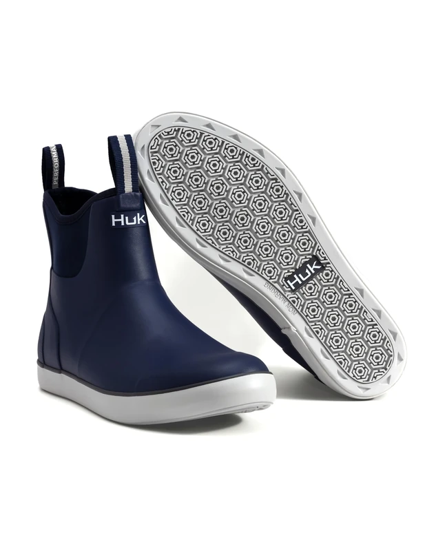 HUK Men's Rogue Wave Shoe, High-Performance Fishing & Deck Boot Rain Boots, Naval Academy, 12 UK