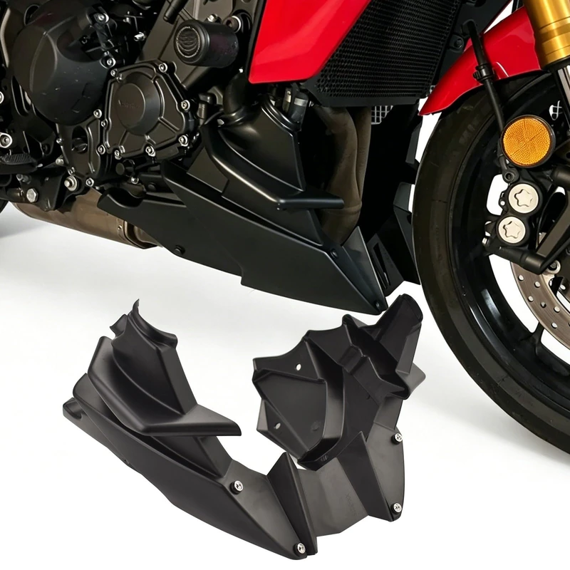 Midimttop Motorcycle Accessories Belly pan Bellypan Lower Engine Chassis Spoiler Fairing compatible for Ya&ma&ha MT 09/MT-09 SP MT-09/MT09 SP Accessories 2021-2024 (Black)